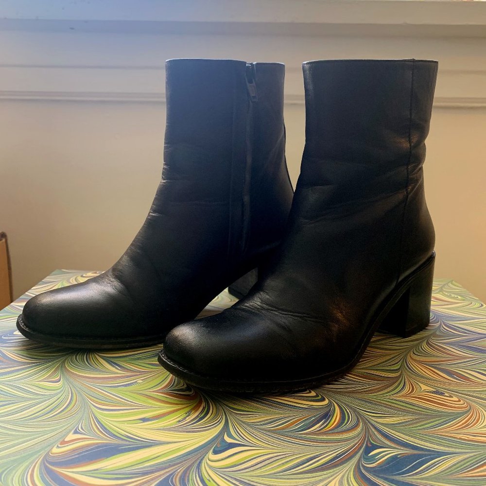 Maryam Nassir Zadeh Black Leather Boots 6 36